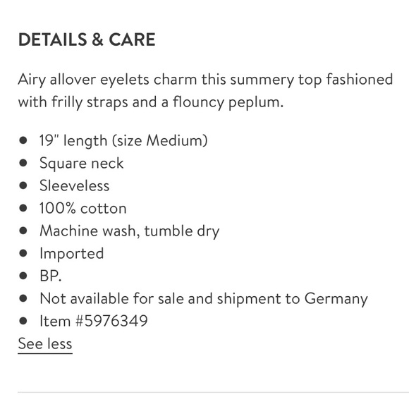 Eyelet Ruffle Top - Picture 3 of 3